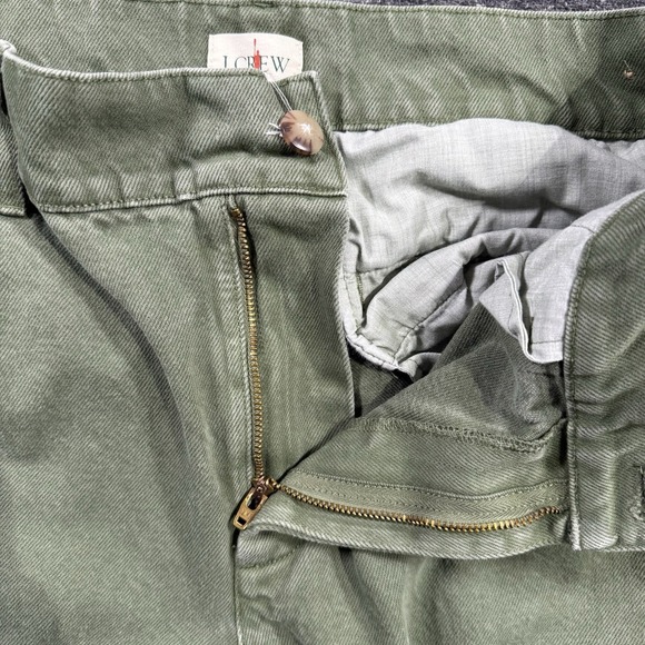 J Crew Relaxed Cargo Pants Women's Size 28 Green Tapered Heavy Weigh Twill BW526 - Picture 3 of 16